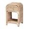 Baxton Studio Magni Modern Bohemian Natural Brown Rattan 1-Drawer Nightstand 231-13154-ZORO - alternate 1